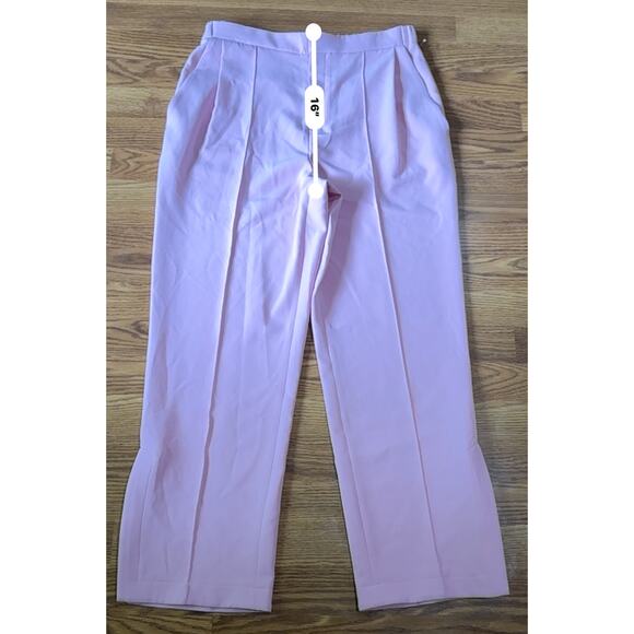 LAPOINTE Zip-Hem Tailored Crepe Track Pants in Blossom size 14 - Picture 8 of 16